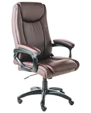 Executive Chair GRACEFUL Faux Leather Dark Brown_990056