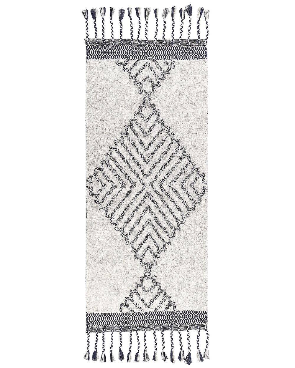 Rug ERAY Light Beige 80 x 150 cm Cotton