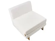 1-Sitzer Schlafsofa JERSLEV Bouclé Cremeweiß_1010139