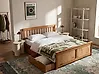 Bett mit 2 Schubladen OLENDON Kiefernholz Braun 160 x 200 cm