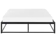 Bed Metal VIRY 140 x 200 cm (EU Double) Black_894128