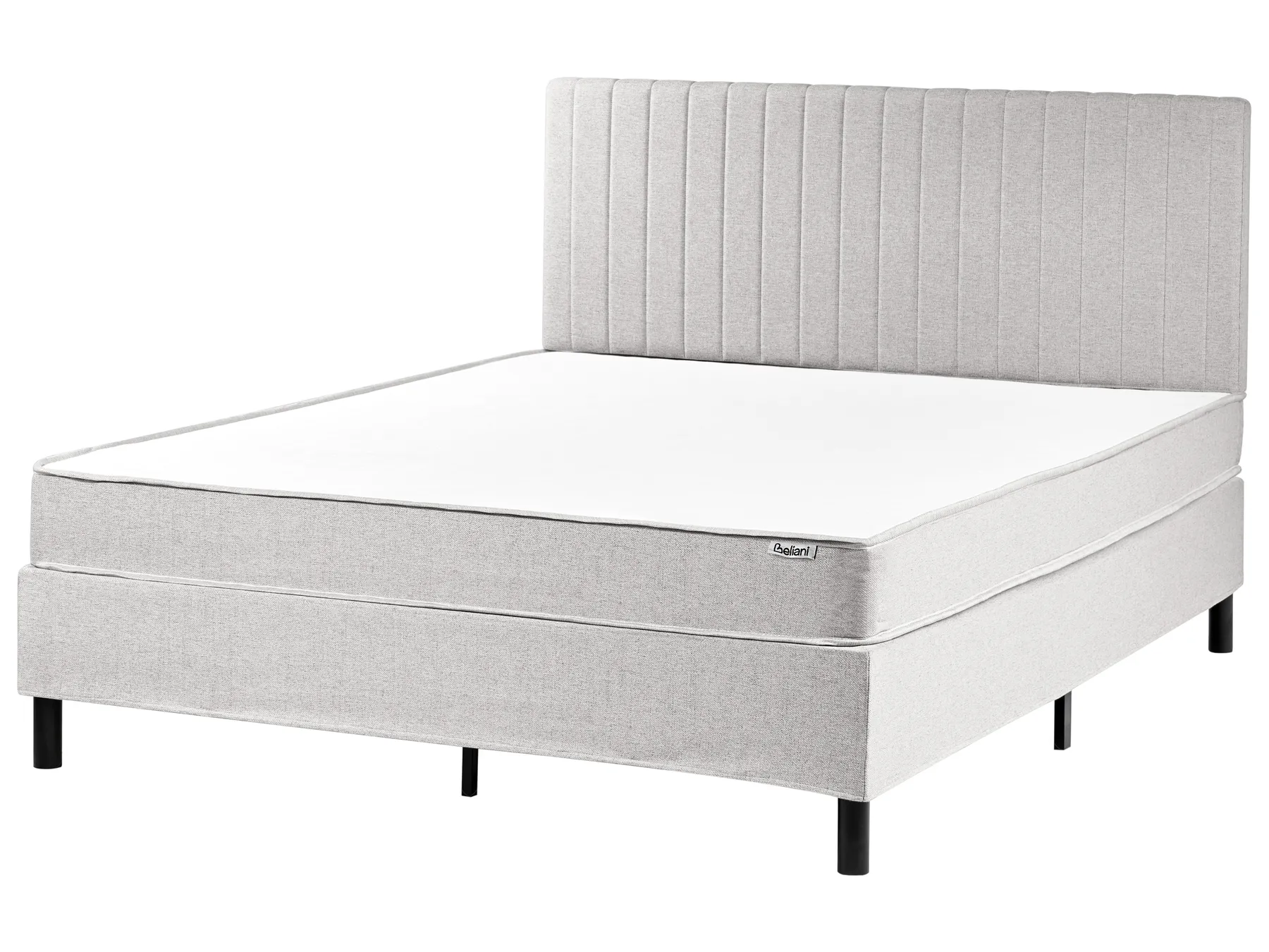 Kontinentalni krevet COUNTESS 160 x 200 cm svijetlosivi_1054552