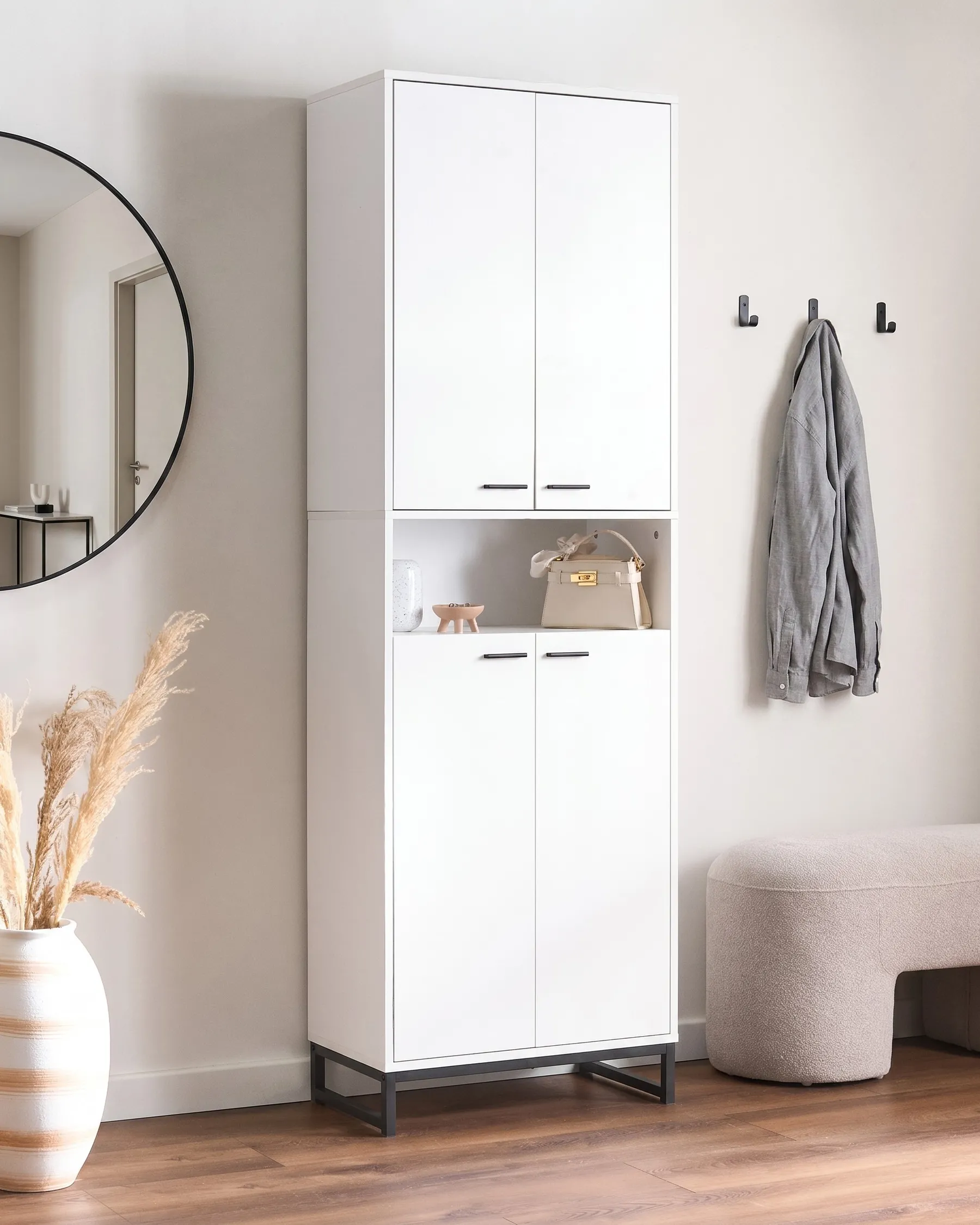 Shoe Storage Cabinet MATANE White_1073989