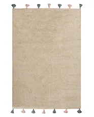 Kindervloerkleed KODINHI  Beige 140 x 200 cm Katoen_1135275