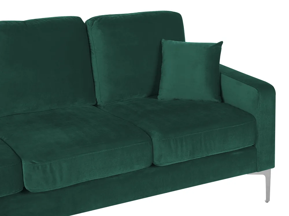 Sofa 3 Seater GAVLE Velvet Emerald Green_813722