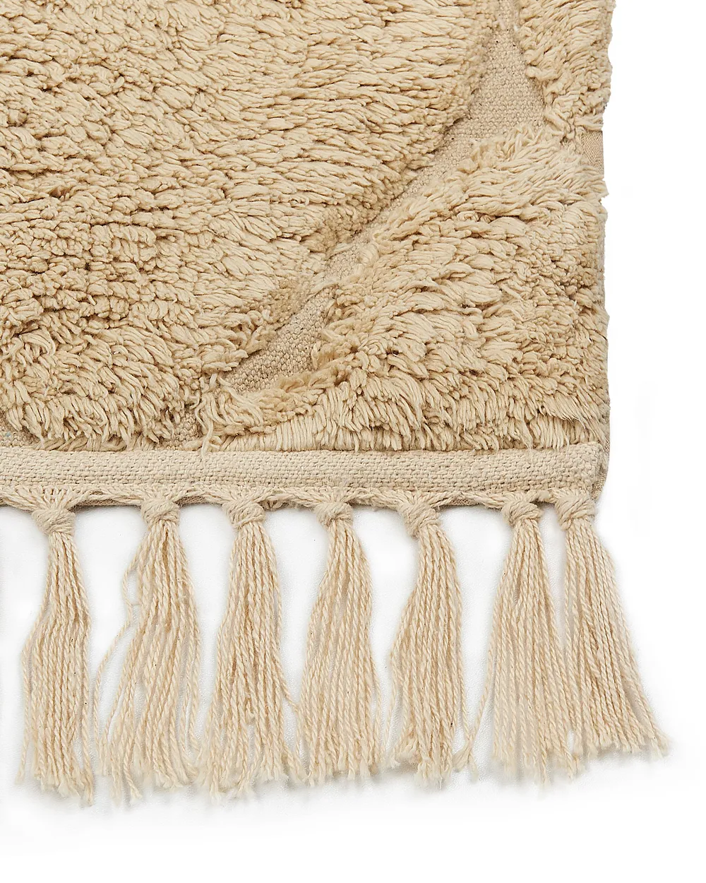 Teppich SANLIURFA Beige 160 x 230 cm Baumwolle_840545