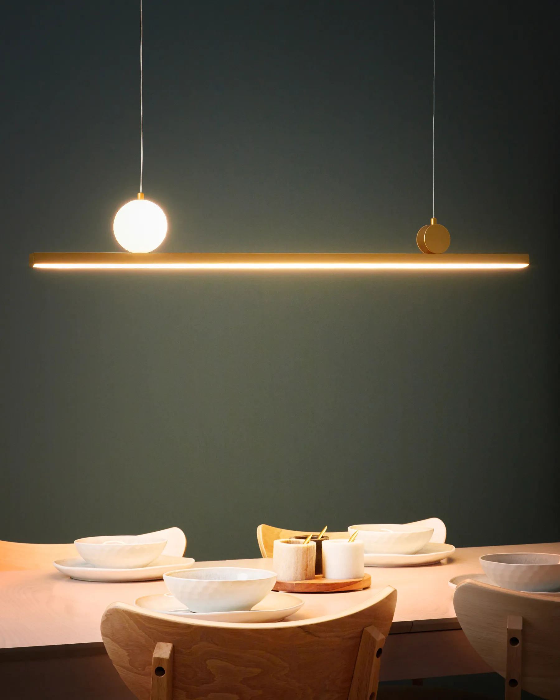 LED Pendant Lamp ALWAND Metal Gold_934423