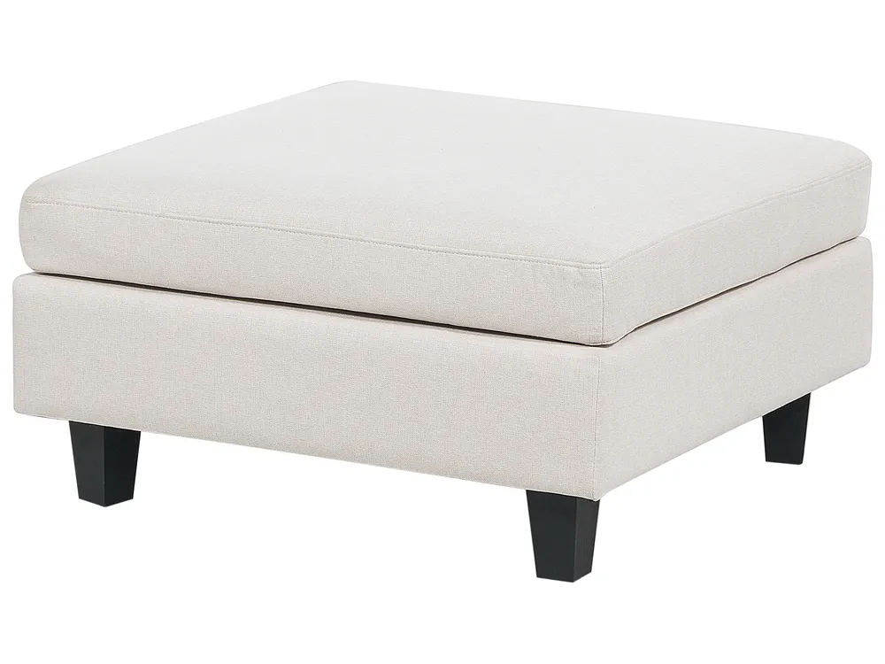 Modular Corner Sofa 4 Seater UNSTAD with Ottoman Fabric Light Beige Right Hand_925317
