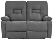 Sofa Set manuell verstellbar 4-Sitzer BERGEN Stoff Graphitgrau_1064702
