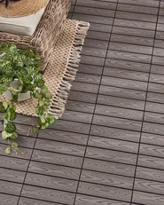 Outdoor Flooring ATESSA Wood-Plastic Composite (WPC) Grey_966703