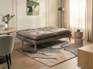 Schlafsofa 3-Sitzer YILA Stoff Braun_1068093