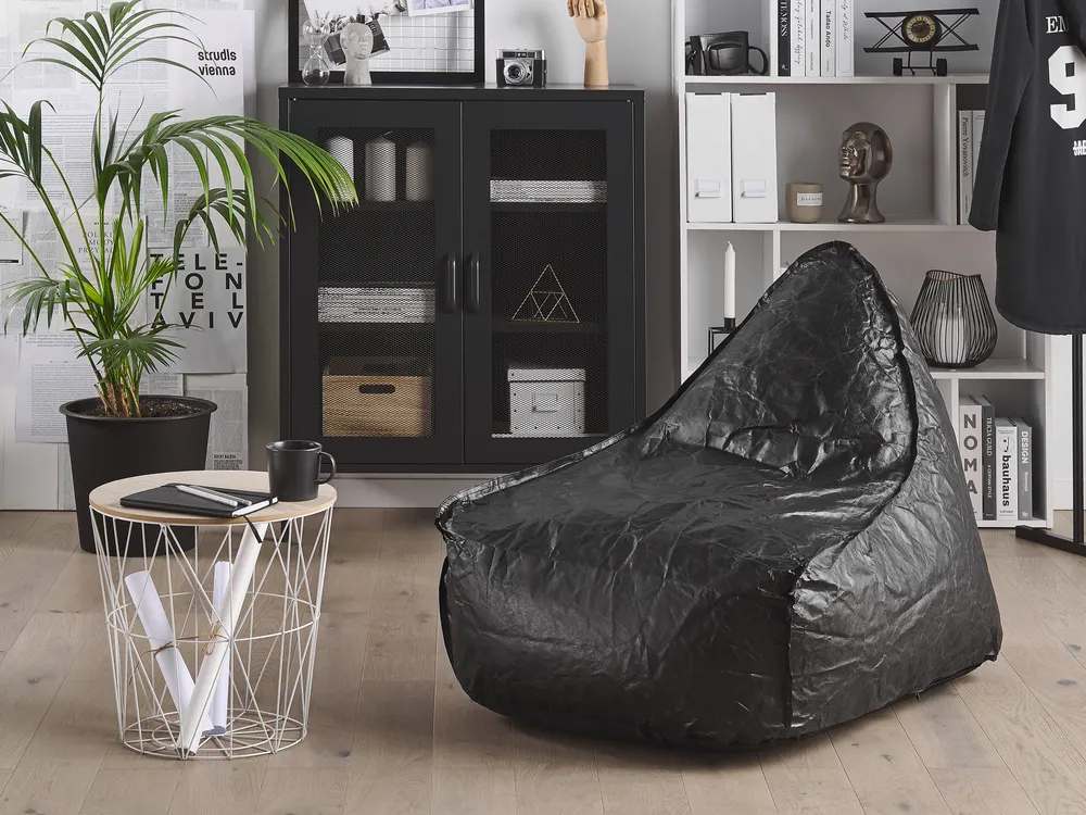 Bean Bag 200 L DROP 63 cm 75 cm Black_1078541