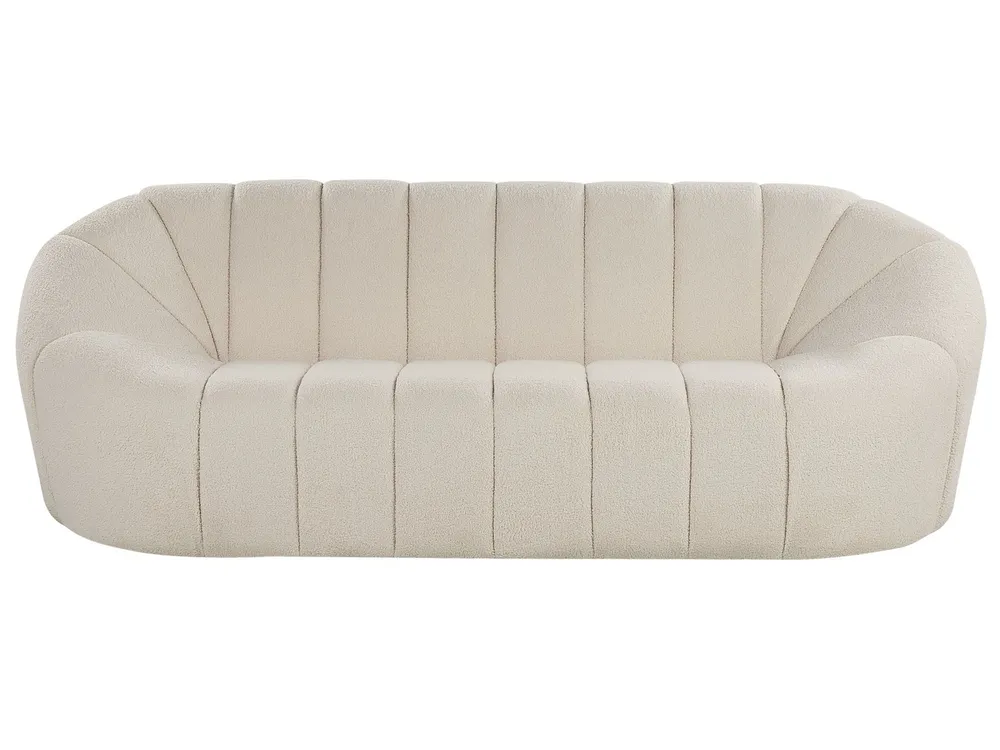 Sofa 3 Seater LOMMA Boucle White_886413