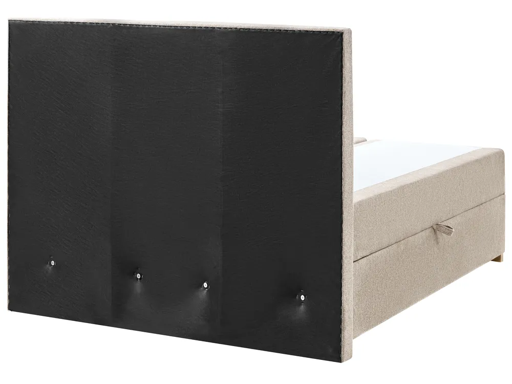 Kontinentalna postelja s prostorom za shranjevanje MAJOR Siva bež barva 120 x 200 cm_1028110
