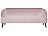 Sofa 3-Sitzer ALSVAG Samtstoff Rosa
