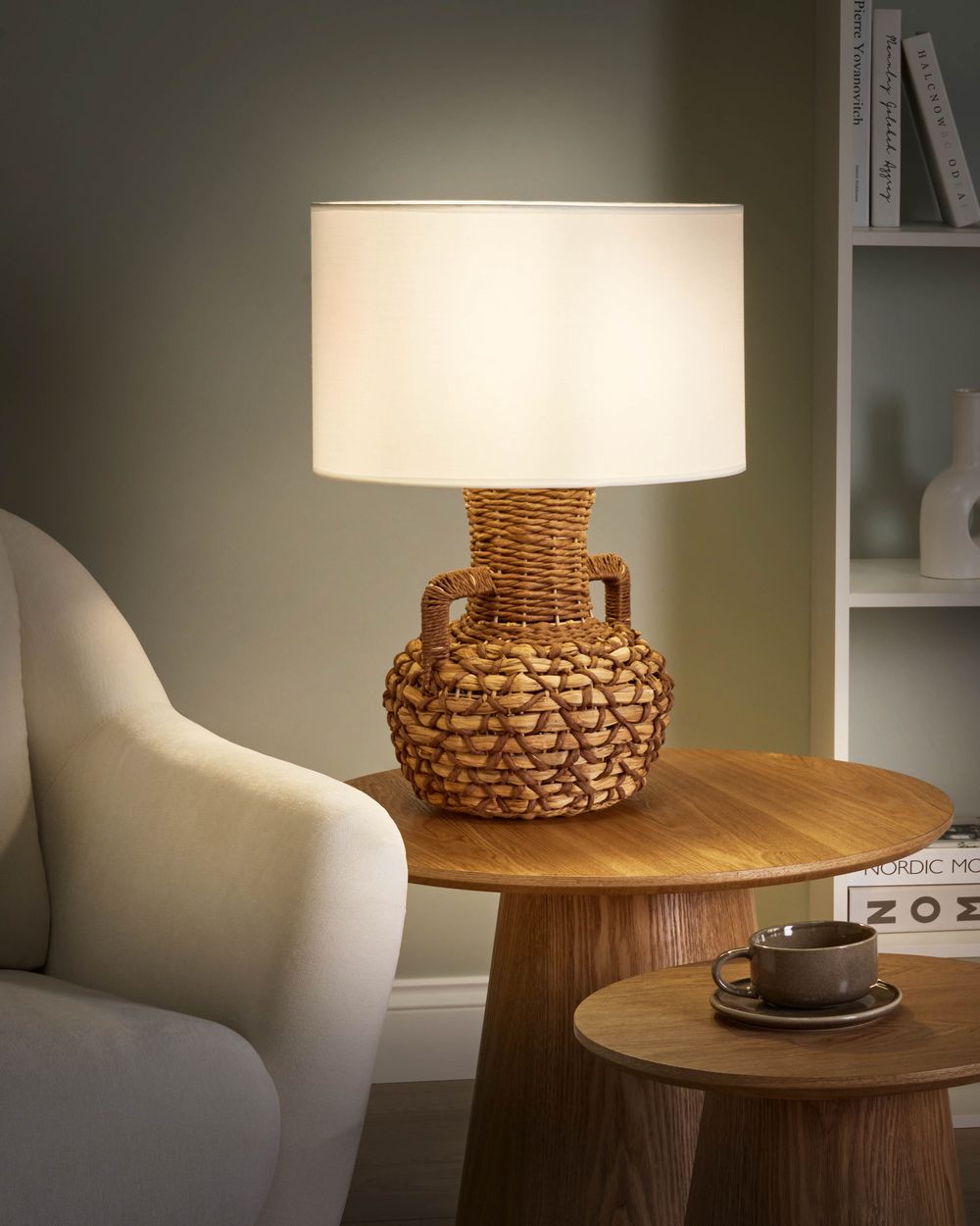 Stolna lampa RENARD Papirna užad Prirodni