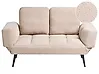 Schlafsofa 2-Sitzer BREKKE Bouclé Beige
