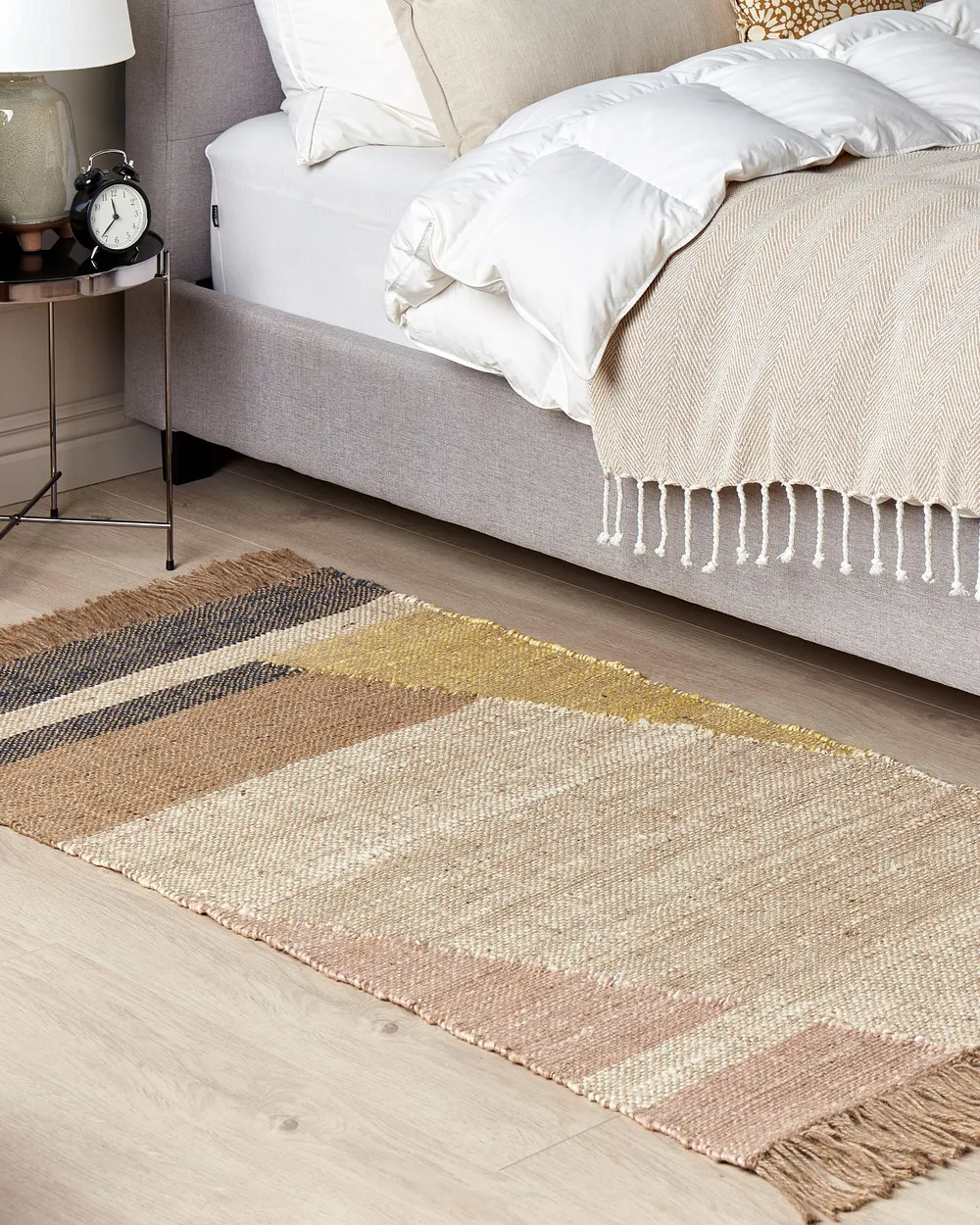 Teppich SAMLAR Braun 80 x 150 cm Jute