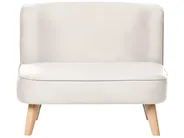 Kindersofa RISBY Samtstoff Beige_1055750
