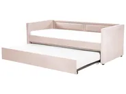 Ausziehbett Cord MIMIZAN 90 x 200 cm Pastellrosa_843794