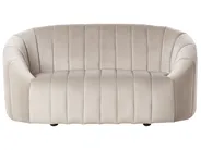Sofa 2-Sitzer MALUNG Samtstoff Beige_966927