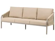 Lounge Set mit Tisch 5-Sitzer MURATO Metall Beige_1023487