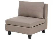 Modular Corner Sofa 4 Seater UNSTAD Fabric Brown Right Hand_924876