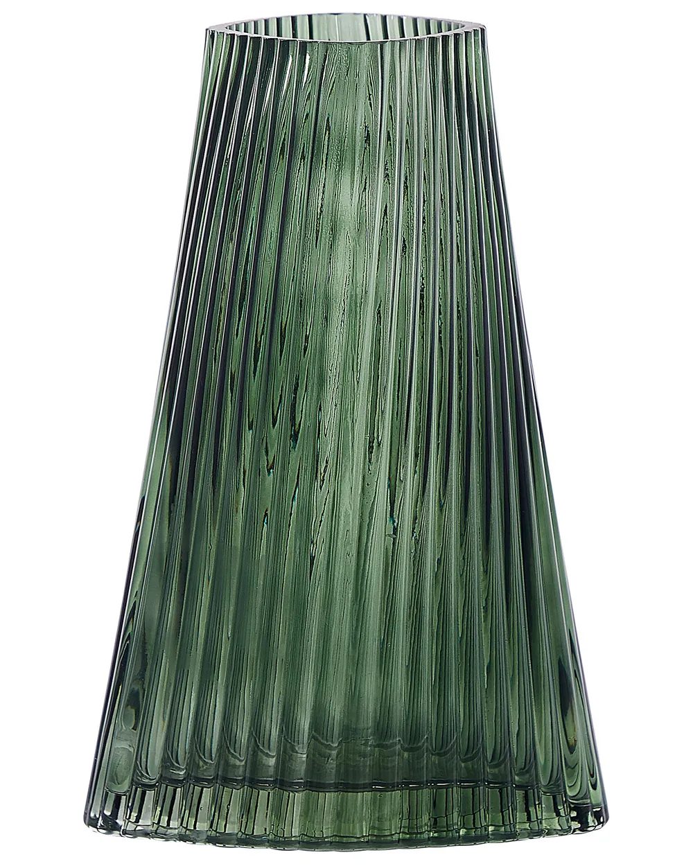 Blumenvase MARPISSA 26 cm Glas Dunkelgrün_842555