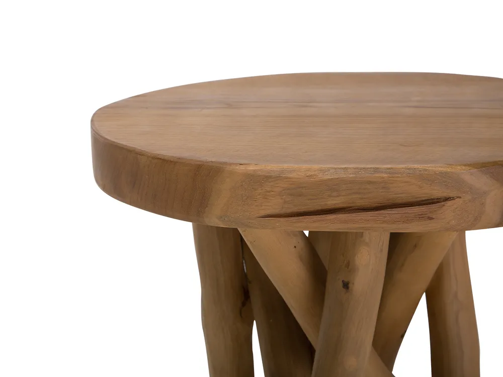 Side Table MERRITT Teak Wood Brown_703593