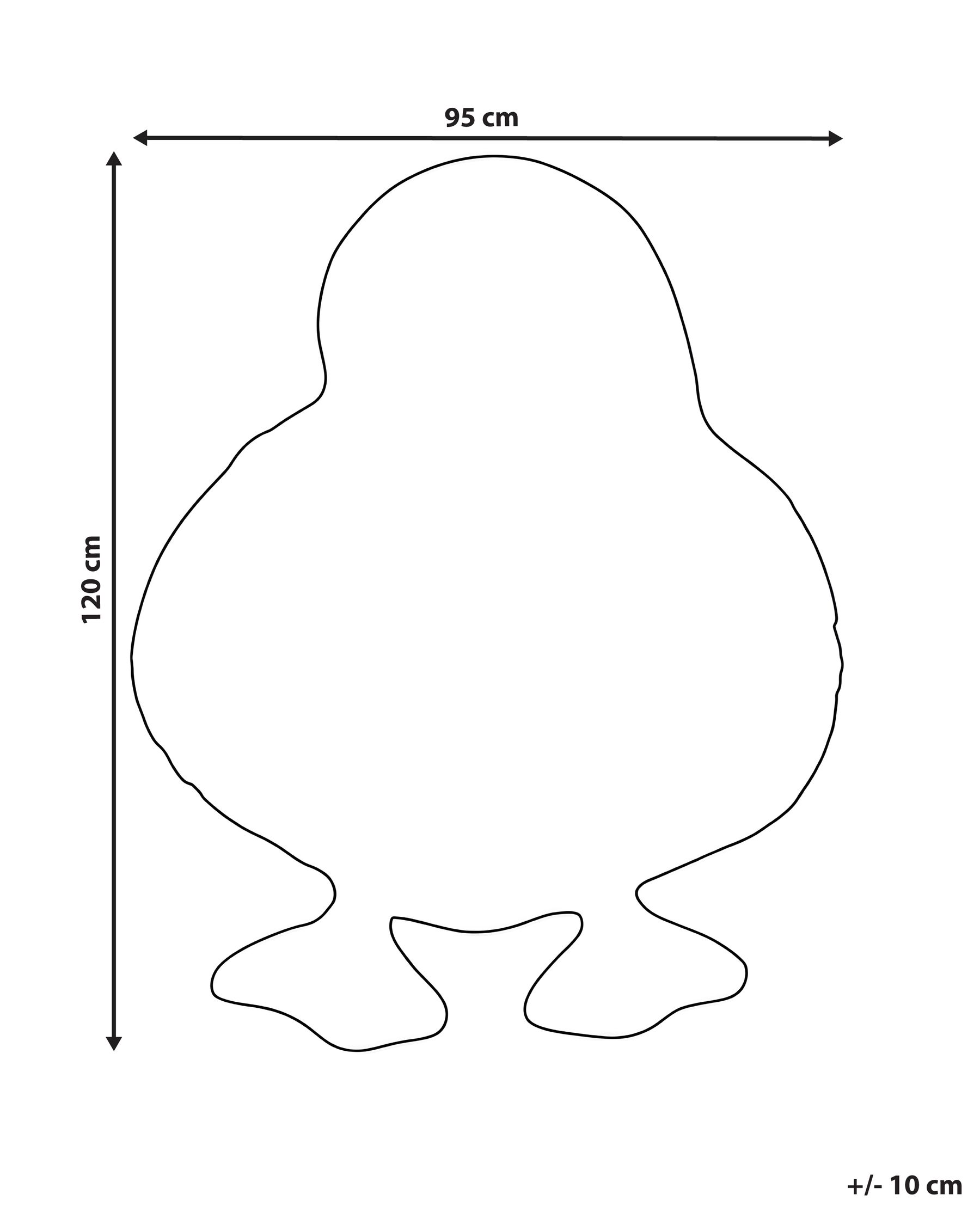 Kinderteppich DUCKIE Gelb 95 x 120 cm Baumwolle_1108062