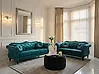 Sofa Set 5-Sitzer SKIEN Samtstoff Blaugrün