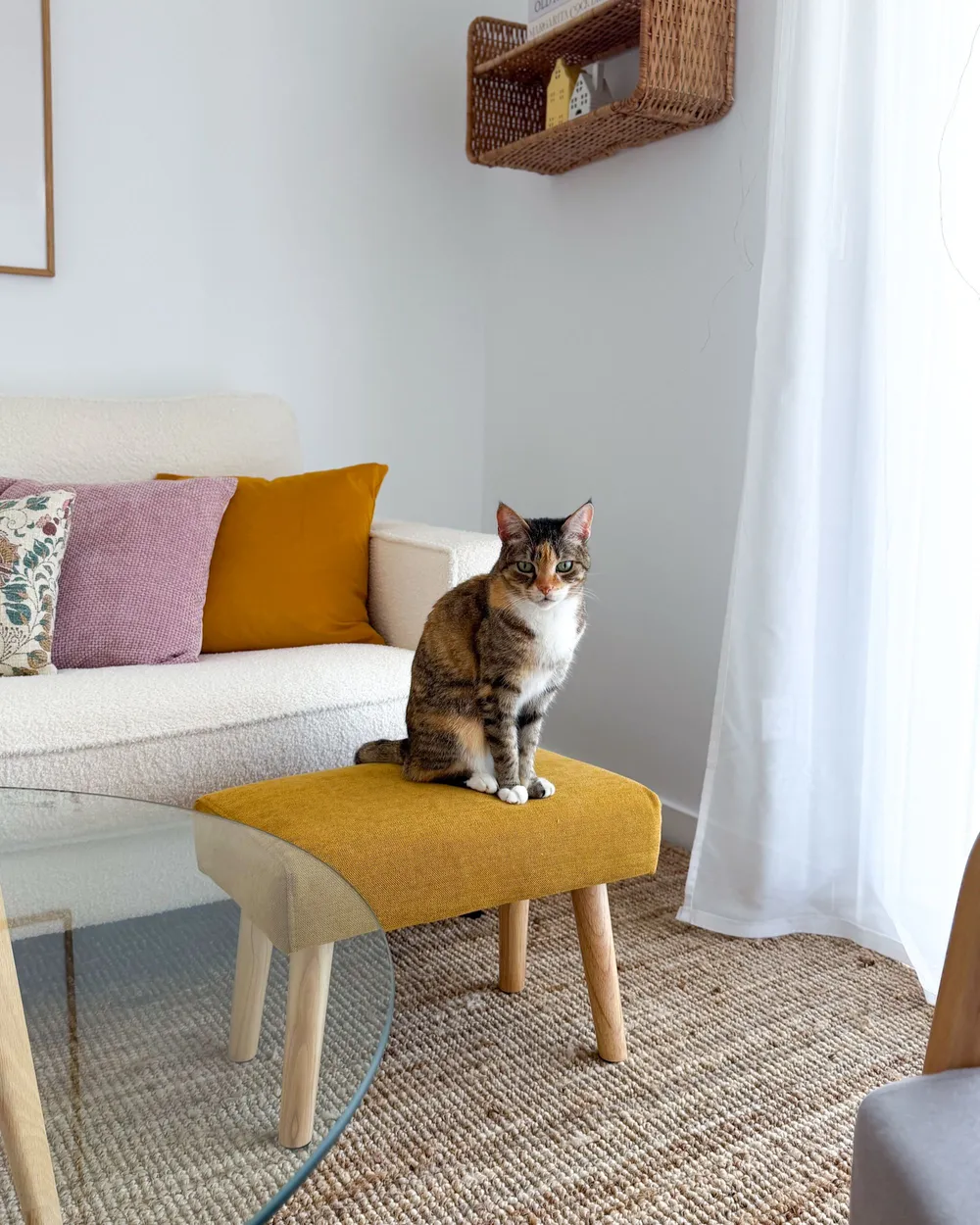 Hocker TAKOMA II Stoff Gelb_1110169