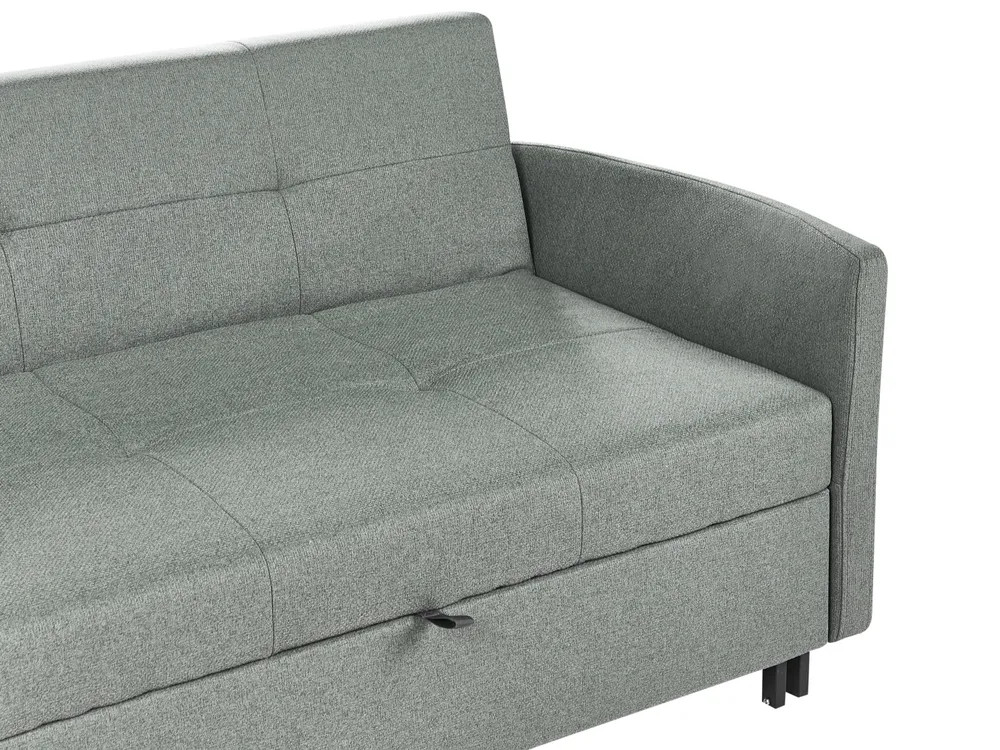 Sofa Bed 2 Seater HOVIN Fabric Green_962204