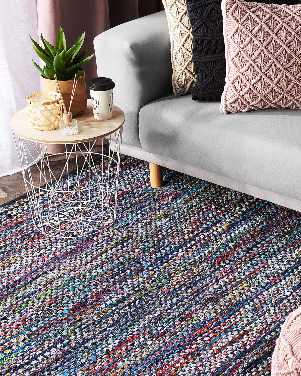 Rug ALANYA Multicolour 160 x 230 cm Cotton