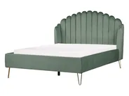 Bett mit Lattenrost Samtstoff AMBILLOU 140 x 200 cm Grün_902516