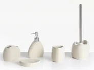 5-Piece Bathroom Accessories Set COATA Light Beige_996301