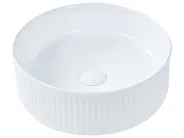 Aufsatzwaschbecken GELDO ⌀ 37 cm Keramik Weiß_922387