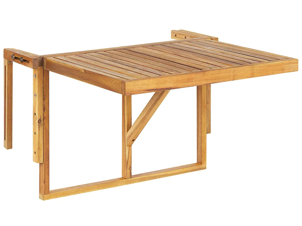 Balkontisch UDINE 70 cm 69 cm Akazienholz Braun
