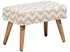 Hocker TAKOMA II Baumwolle Beige