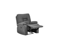 Sofa Set manuell verstellbar 4-Sitzer BERGEN Stoff Graphitgrau_1064701