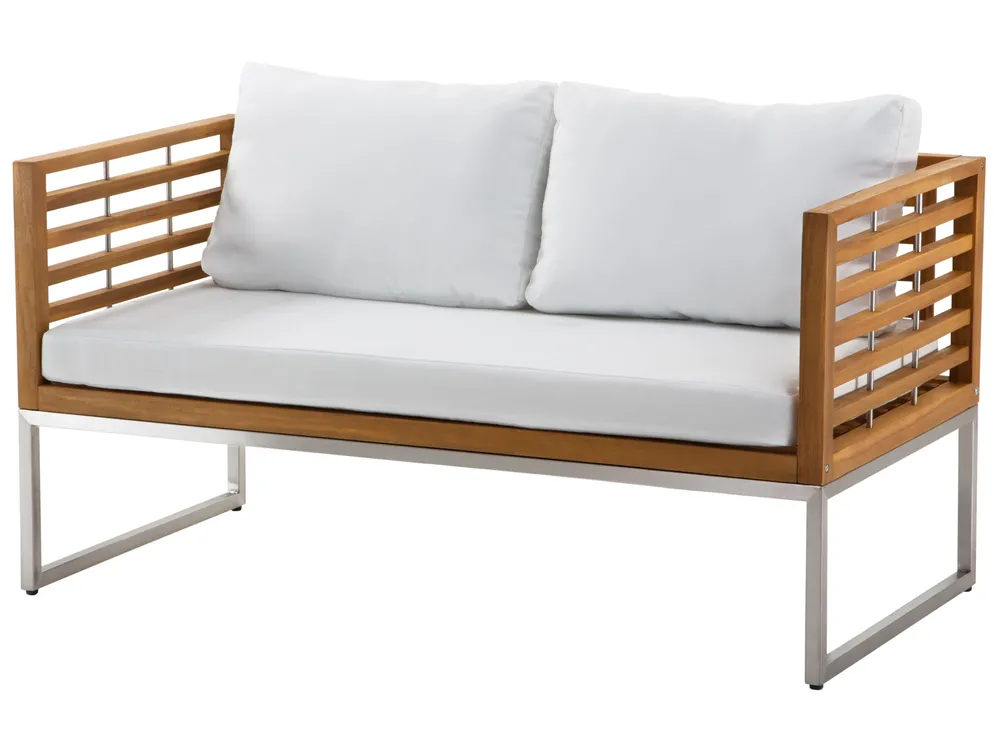 Lounge Set mit Tisch 4-Sitzer BERMUDA Akazienholz Braun_782709