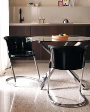 Set of 2 Dining Chairs OSHKOSH Black_1107647