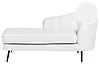 Rechtsseitige Chaiselongue ALLIER Bouclé Cremeweiß