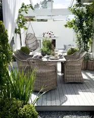 Gartensessel SUSUA Rattan Naturfarben_942746