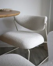 Set of 2 Armchairs KOLSVA Fabric Off-White_1039472