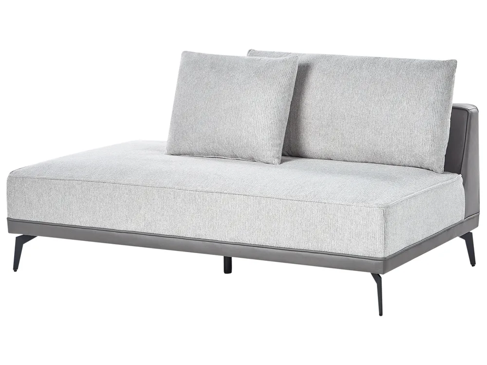 Corner Sofa 3 Seater MYKEN Fabric Light Grey Left Hand_952064