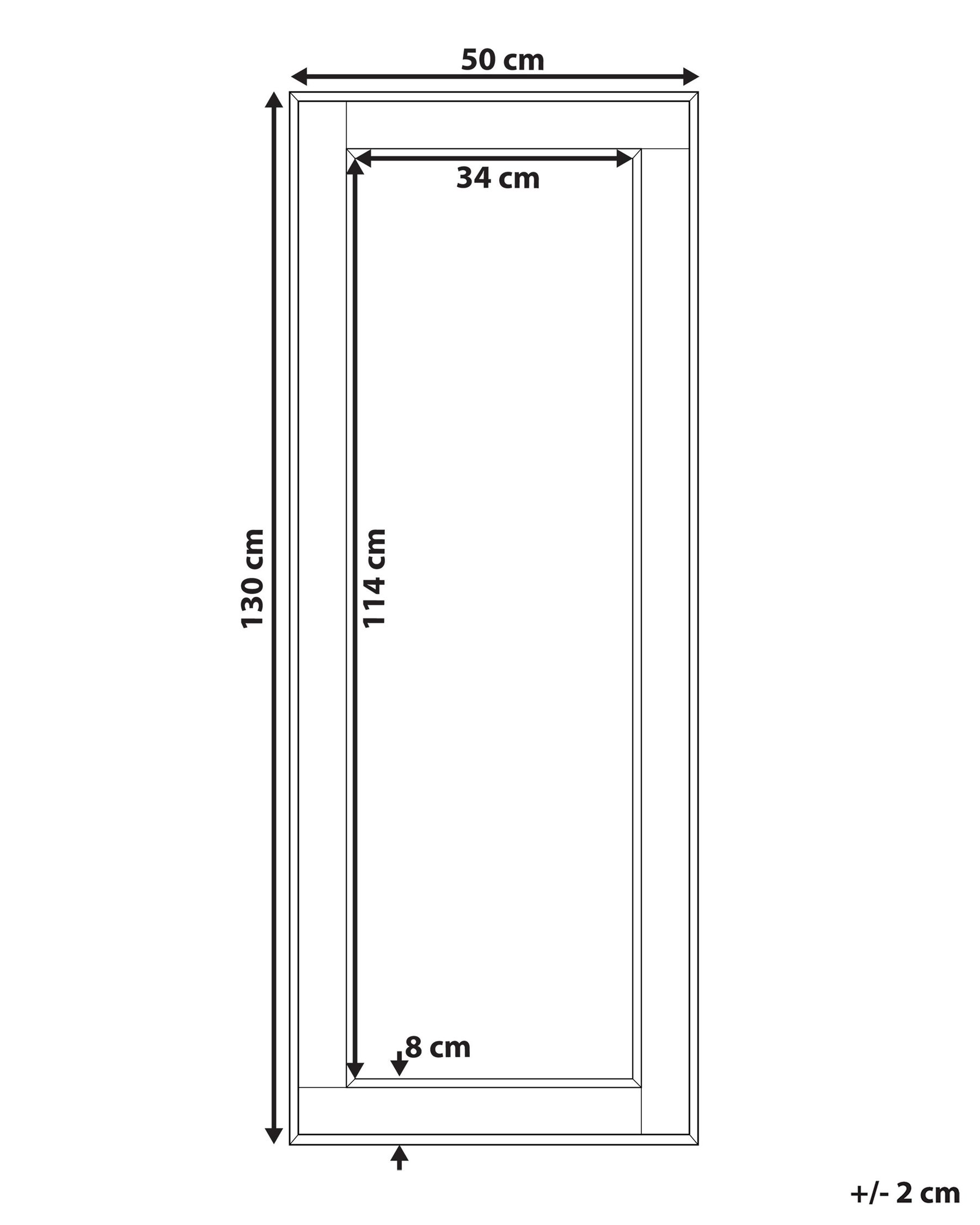 Wall Mirror FENIOUX 50 cm 130 cm Silver_757098
