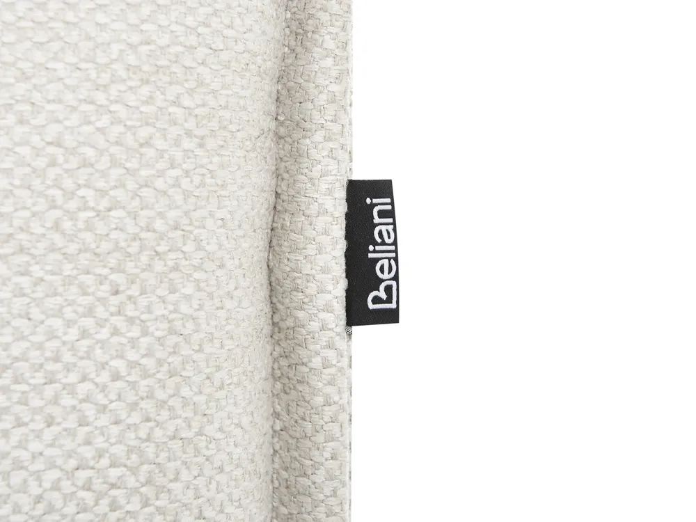 Bed Faux Linen LESTRE 160 x 200 cm (EU King Size) Off-White_959971