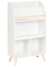 Bücherregal mit 3 Ebenen LILOET 102 cm Weiß_950030