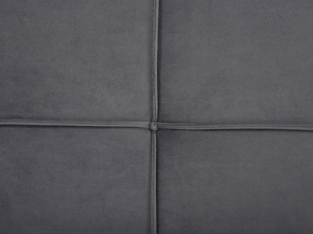 Bett mit Lattenrost Samtstoff LANNION 180 x 200 cm Dunkelgrau_759699
